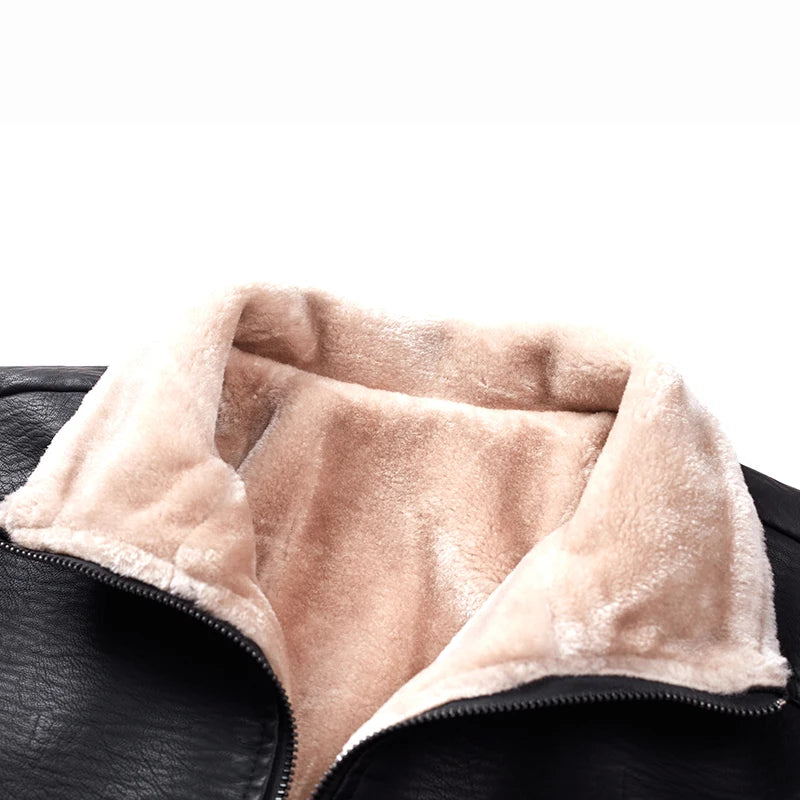 CHAQUETA CUERO POLAR